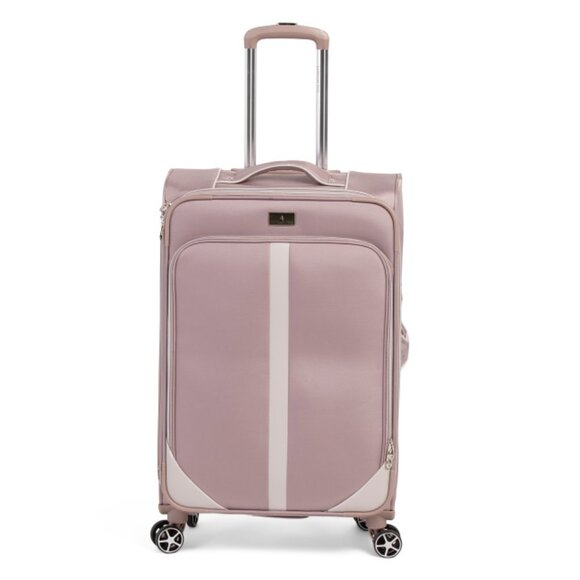 LONDON FOG Rose Pink 25in Hartford Softside Spinner - Picture 1 of 2